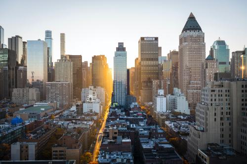 Early morning glow, New York City