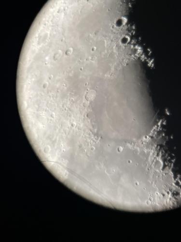 The moon through my Celestron NexStar 8se.