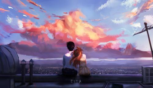 Evangelion/ Asuka &amp; Shinji