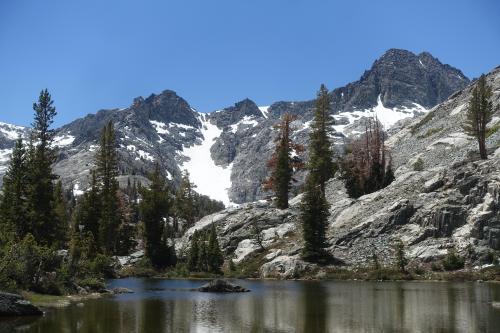 A lake in the Sierra's, last June