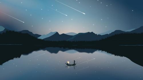 Stars &amp; lake