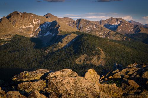 Wild Rocky Mountains USA. Seldom seen view