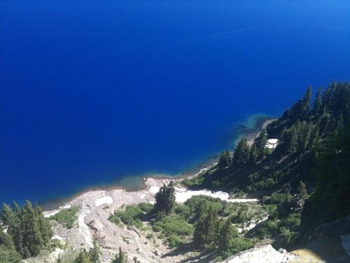 Water or sky? Deep blues at Crater Lake National Park, OR