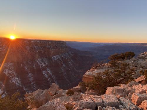 Sunset over Grand Canyon today  4032 x 3024