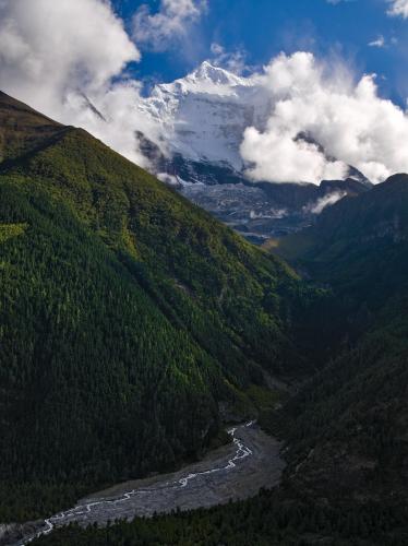The most impressive hotel room view I've ever had, Annapurna Circuit, Nepal