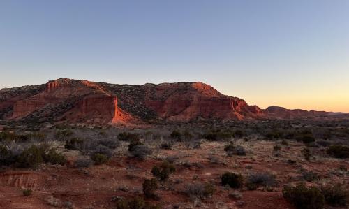 Dawn at Caprock Canyon TX