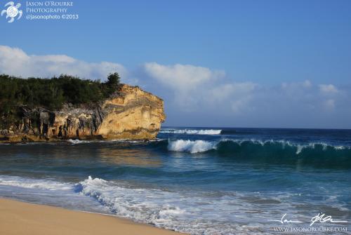 Just a little location scouting at Shipwreck Beach, Kauai, Hawaii.