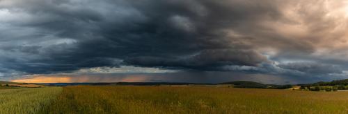 Incomming storm front, Germany, Lower Franconia