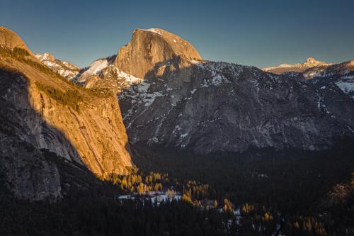 Half Dome from Columbia Rock. Yosemite NP CA.