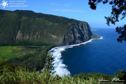 Waipi'o Valley, Big Island of Hawaii on a beautifully clear day