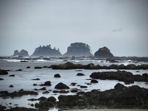 Bodeltah Islands from Sand Point, WA, USA