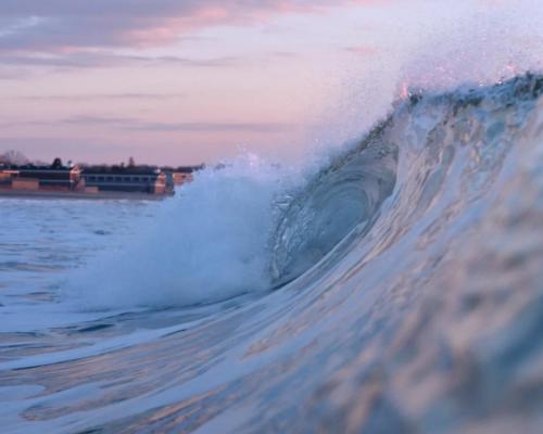 Sunrise waves of Rhode Island