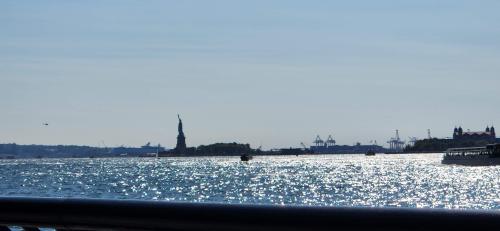New York Bay, taken from Battery Park City in Manhattan.