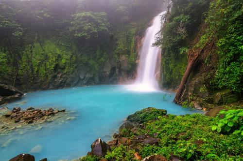 Waterfall on the Rio Celeste, Tenorio National Park, Costa Rica