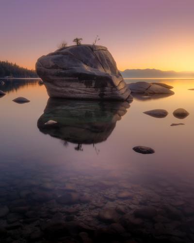 Sunset at Bonsai Rock  [3910 × 4887]