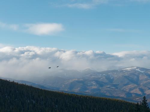 Looking Down on the Clouds in the Rocky Mountains.