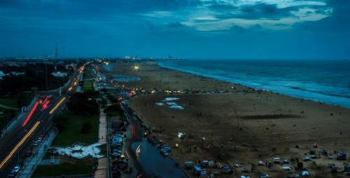 Marina Beach in India