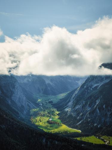 Clouds dividing heaven from earth, Karwendel, Austria