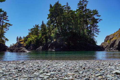 Secluded beach at East Sooke Regional Park, BC, Canada