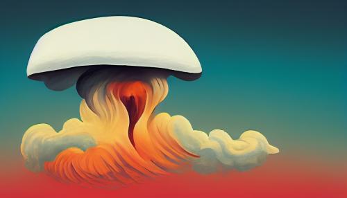 Mushroom Cloud by MidJourney