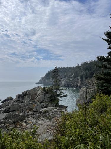 The cliffs on the Bay of Fundy