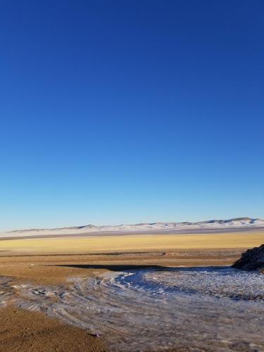 Eternal blue sky of Mongolia