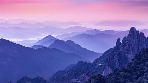 Foggy Morning Mountains