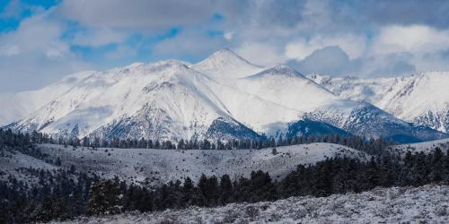 A Colorado Fourteener with fresh snow