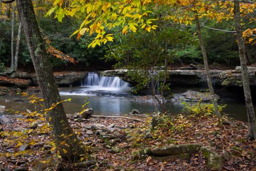 Autumn at Camp Creek Falls, WV USA in October 2004