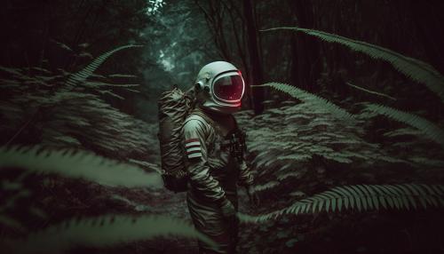 Astronaut in the Jungle using A.I