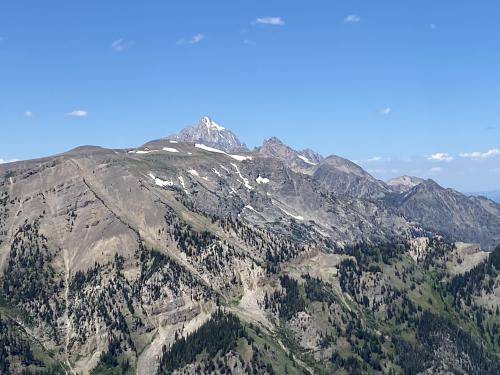 Grand Teton from the top of Rendezvous Mountain Jackson Hole, Wyoming