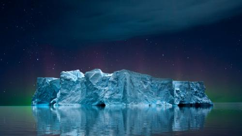 Iceberg Aurora Sky Scenery