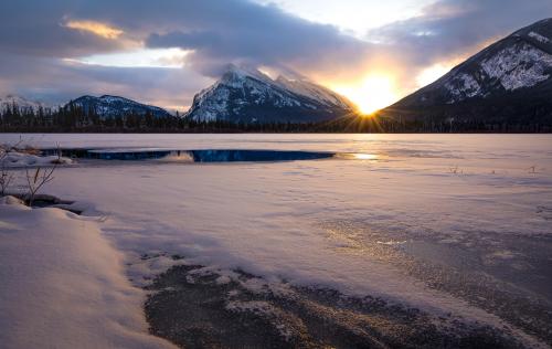 Vermillion Lakes in Banff, Alberta