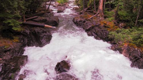 Someone yesterday mentioned I only posted the Upper part of Deception Falls. I must rectify this. Lower Deception Falls, Stevens Pass, WA