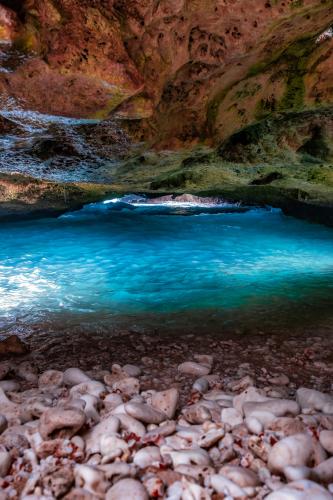 climbing down a hole in Hawaii and witnessint this amazing place.I love Hawaii