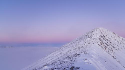 Alpen Glow Sunrise at Mount Frosty, Manning Park, BC, Canada