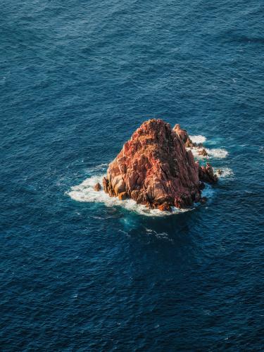 Rock off the coast of Corsica