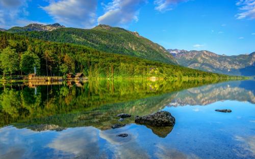 Lake Bohinj Slovenia by Brian Croftoon