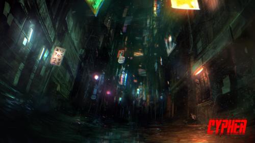 Cyberpunk street