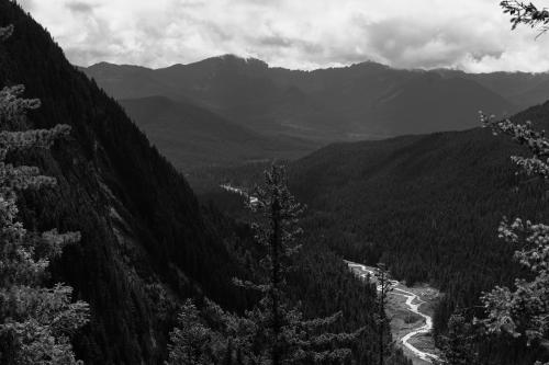 Somewhere on Mount Rainier in B&amp;W