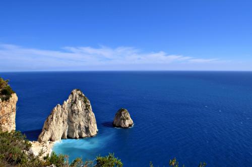 Mizithres Sea Stack, Zakynthos, Greece