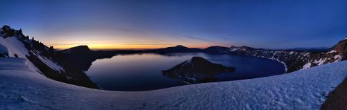 Sunrise over Crater Lake, OR  ]OC]