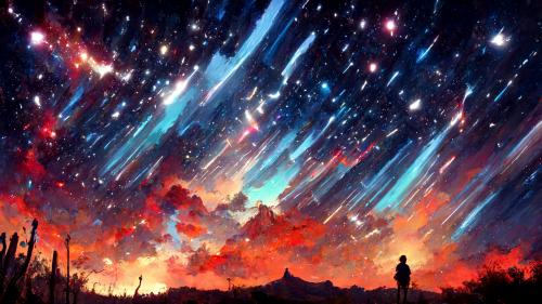 A girl looking at space