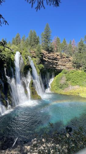 Rainbow over Burney Falls, CA