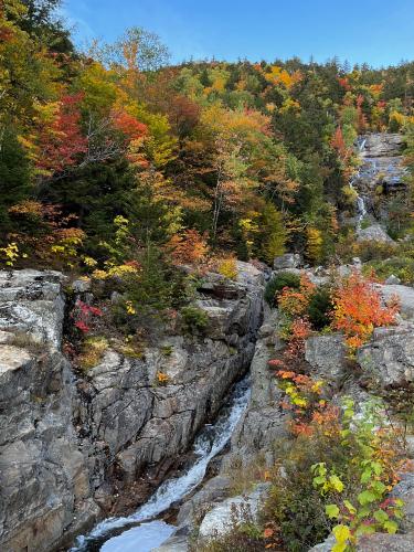 A waterfall in the White Mountains, New Hampshire United States