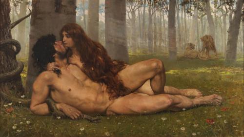 Salvador Viniegra - The First Kiss of Adam and Eve