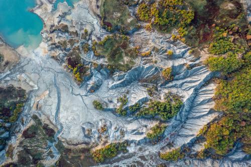 Albanian mountain from above