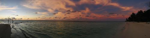 Hues of sunset at the Maldives - Panorama