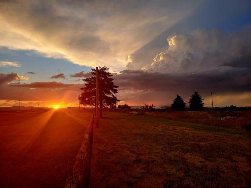 Last ray of sun, Montana.