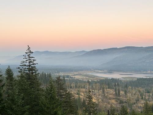 The view from the balcony in my bedroom - North Idaho